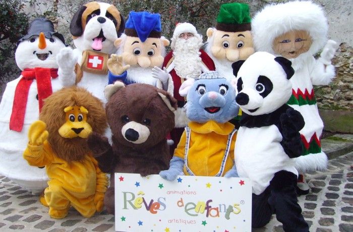 location Mascottes de Noël ile de france